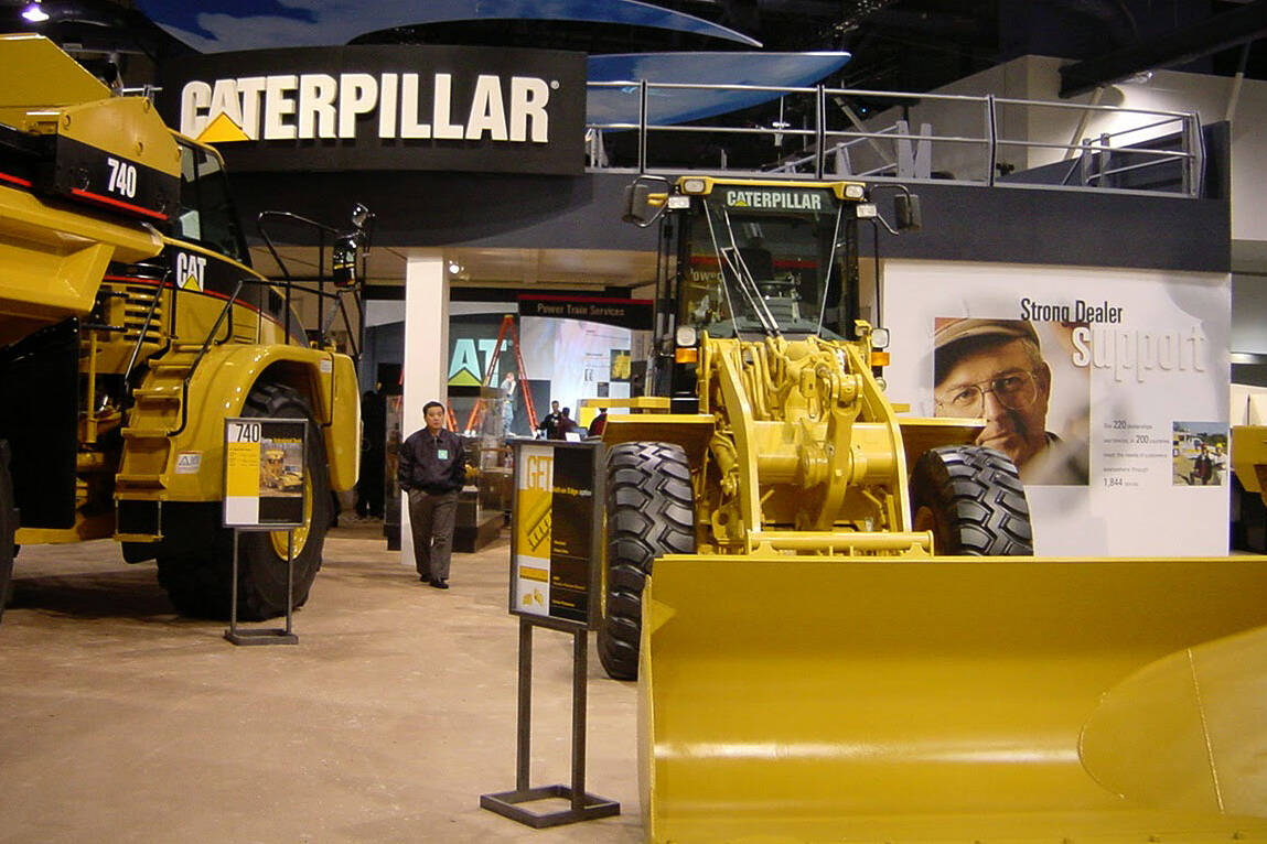 Caterpillar mining show Las Vegas trade show carpet rental